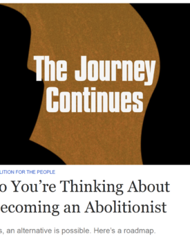 The Journey Continues, So You're Thinking About Becoming an Abolitionist