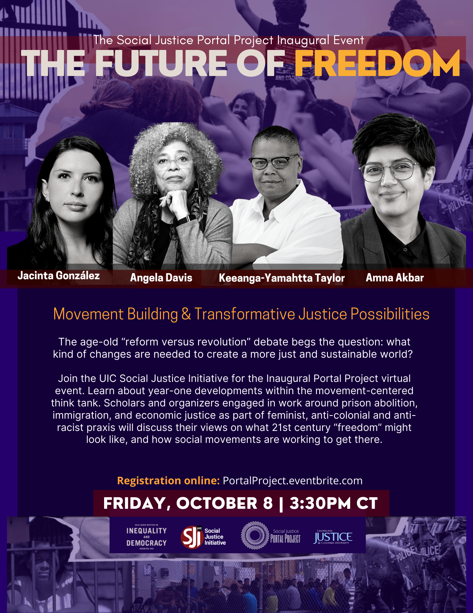 Flyer for the Future of Freedom event on Oct 8